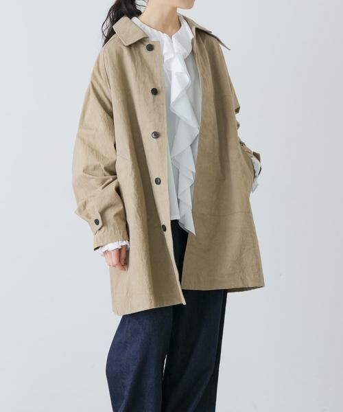 かぐれ / かぐれ その他アウター | コットンバックタックショートコート（ベージュ）