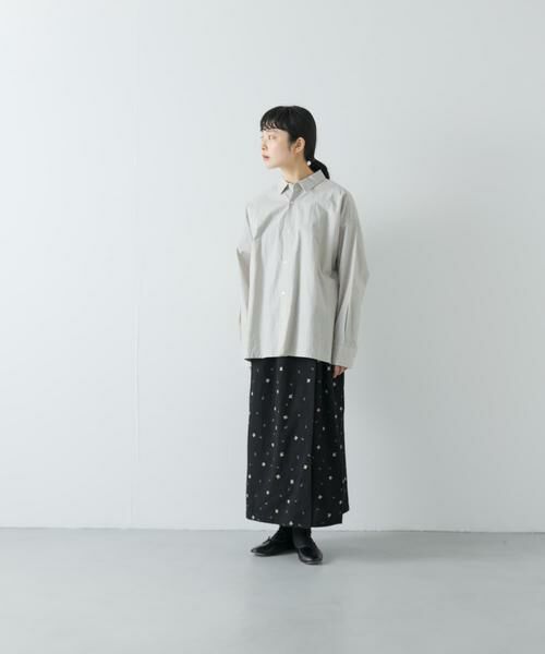 かぐれ / かぐれ シャツ・ブラウス | 『ユニセックス』コットンレギュラーカラーボックスシャツ | 詳細6