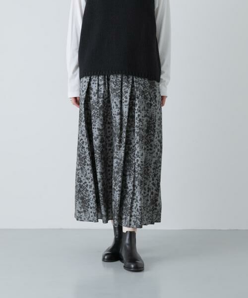 かぐれ / かぐれ スカート | リバティプリントスカート（ブラック）