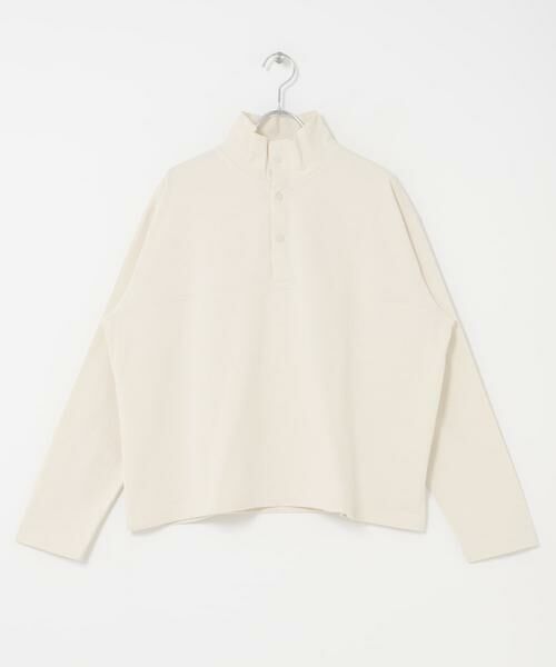 かぐれ / かぐれ Tシャツ | ハーフボタンプルオーバー（ナチュラル）