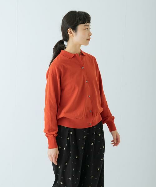 かぐれ / かぐれ カーディガン・ボレロ | コットンハイゲージポロニットカーディガン | 詳細1