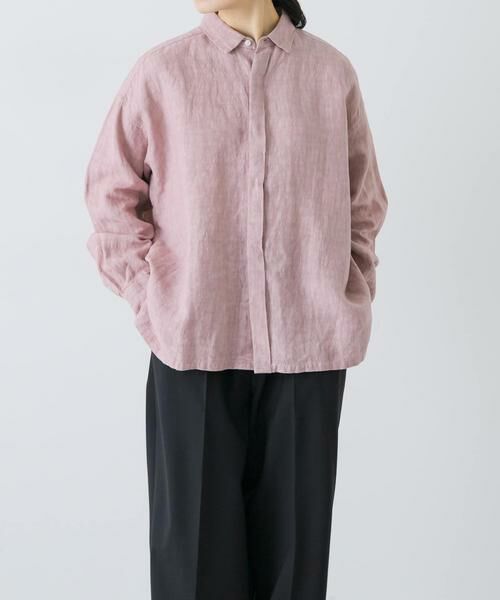 かぐれ / かぐれ シャツ・ブラウス | 『ユニセックス』ドライリネンボックスシャツ | 詳細1