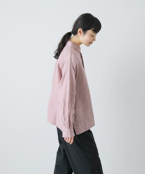 かぐれ / かぐれ シャツ・ブラウス | 『ユニセックス』ドライリネンボックスシャツ | 詳細2
