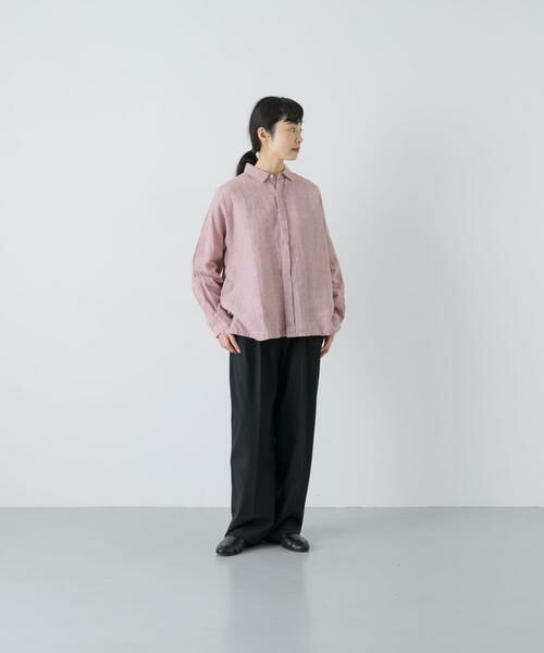 かぐれ / かぐれ シャツ・ブラウス | 『ユニセックス』ドライリネンボックスシャツ | 詳細3