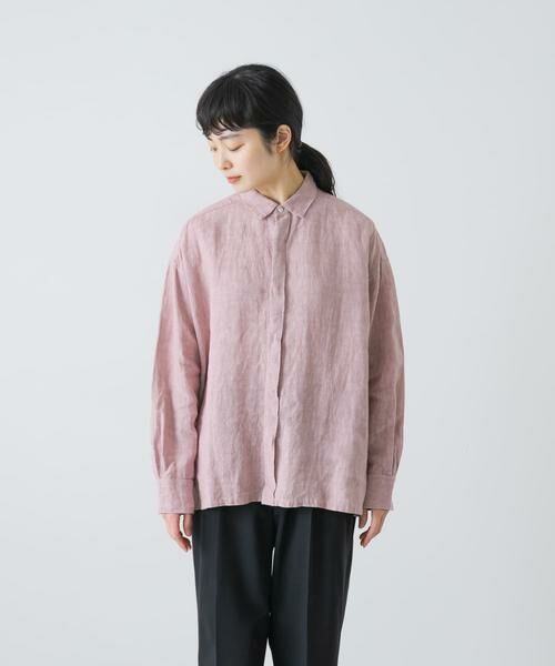 かぐれ / かぐれ シャツ・ブラウス | 『ユニセックス』ドライリネンボックスシャツ | 詳細6