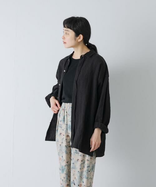 かぐれ / かぐれ シャツ・ブラウス | 『ユニセックス』ドライリネンボックスシャツ | 詳細15