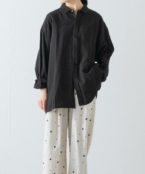 かぐれ / かぐれ シャツ・ブラウス | 『ユニセックス』ドライリネンボックスシャツ | 詳細18
