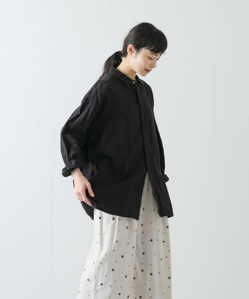かぐれ / かぐれ シャツ・ブラウス | 『ユニセックス』ドライリネンボックスシャツ | 詳細20