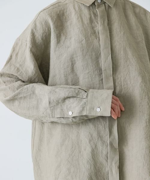 かぐれ / かぐれ シャツ・ブラウス | 『ユニセックス』ドライリネンボックスシャツ | 詳細21