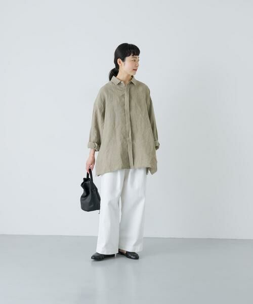 かぐれ / かぐれ シャツ・ブラウス | 『ユニセックス』ドライリネンボックスシャツ | 詳細15