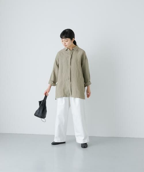 かぐれ / かぐれ シャツ・ブラウス | 『ユニセックス』ドライリネンボックスシャツ | 詳細16