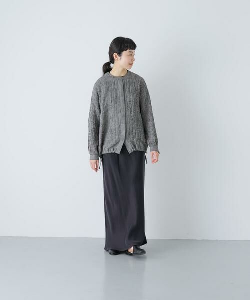 かぐれ / かぐれ シャツ・ブラウス | リネンレーヨンチェックシャツカーディガン | 詳細3