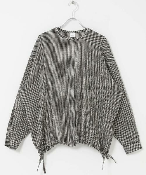 かぐれ / かぐれ シャツ・ブラウス | リネンレーヨンチェックシャツカーディガン | 詳細8