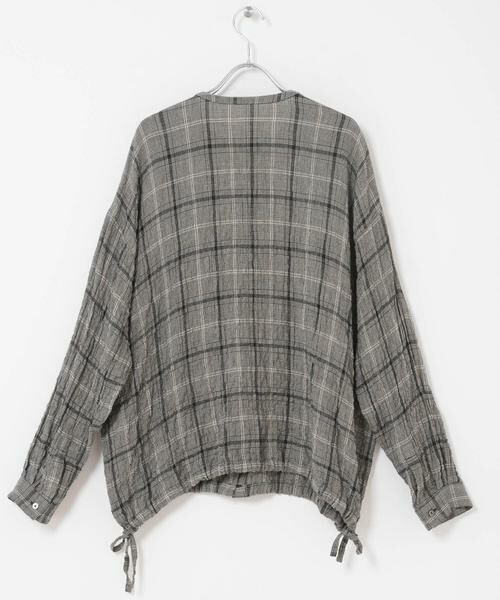 かぐれ / かぐれ シャツ・ブラウス | リネンレーヨンチェックシャツカーディガン | 詳細17