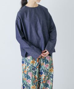 かぐれ / かぐれ シャツ・ブラウス | 綿麻デニムプルオーバー