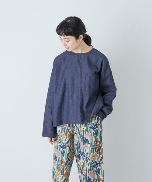 かぐれ / かぐれ シャツ・ブラウス | 綿麻デニムプルオーバー | 詳細1