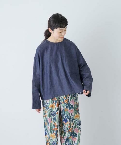 かぐれ / かぐれ シャツ・ブラウス | 綿麻デニムプルオーバー | 詳細2