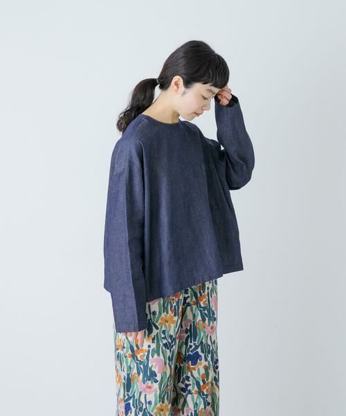 かぐれ / かぐれ シャツ・ブラウス | 綿麻デニムプルオーバー | 詳細3