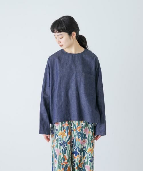 かぐれ / かぐれ シャツ・ブラウス | 綿麻デニムプルオーバー | 詳細6