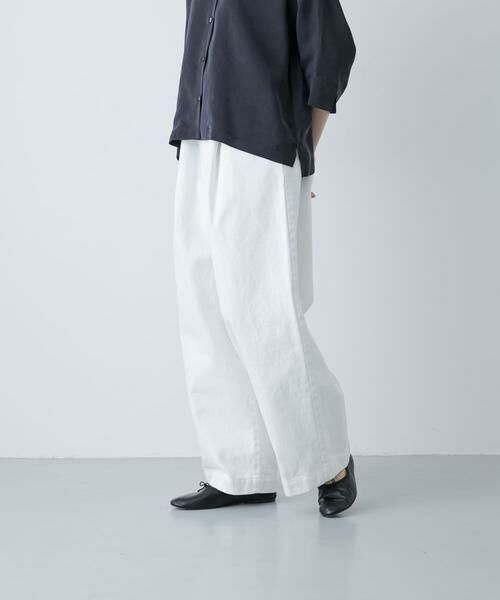 かぐれ / かぐれ その他パンツ | ホワイトデニムワイドパンツ | 詳細4