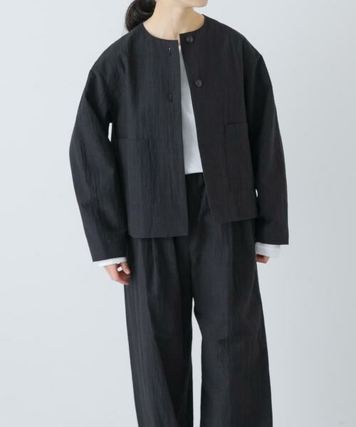 かぐれ / かぐれ ノーカラージャケット | 『セットアップ対応』 ノーカラーショートジャケット | 詳細1