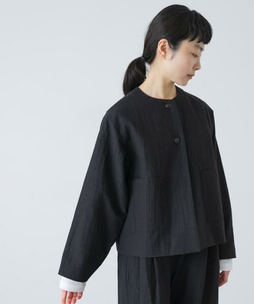 かぐれ / かぐれ ノーカラージャケット | 『セットアップ対応』 ノーカラーショートジャケット | 詳細11