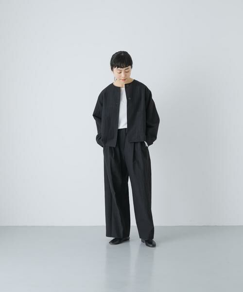 かぐれ / かぐれ ノーカラージャケット | 『セットアップ対応』 ノーカラーショートジャケット | 詳細5