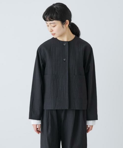 かぐれ / かぐれ ノーカラージャケット | 『セットアップ対応』 ノーカラーショートジャケット | 詳細8