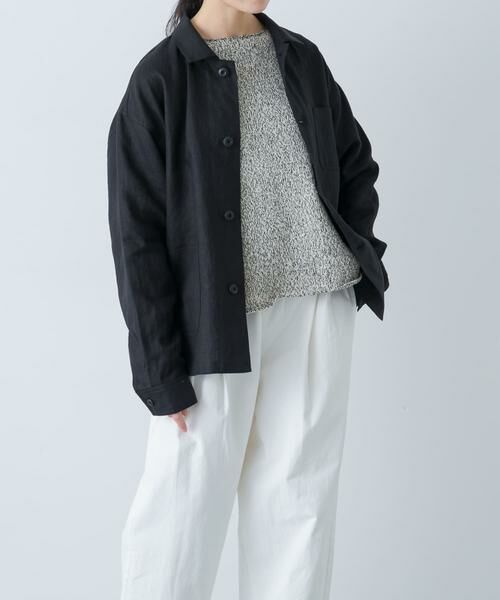 かぐれ / かぐれ その他アウター | 『ユニセックス』リネンカバーオール（ブラック）