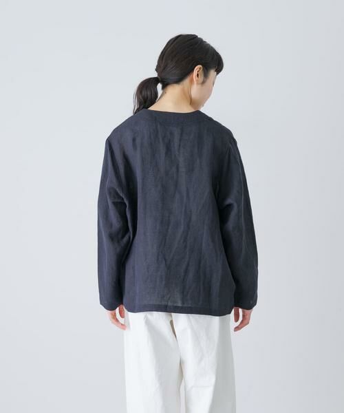 かぐれ / かぐれ ノーカラージャケット | リネンカシュクールカーディガンジャケット | 詳細10