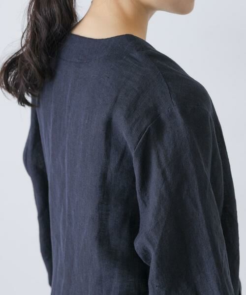 かぐれ / かぐれ ノーカラージャケット | リネンカシュクールカーディガンジャケット | 詳細12
