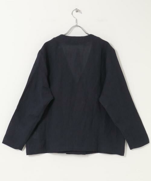 かぐれ / かぐれ ノーカラージャケット | リネンカシュクールカーディガンジャケット | 詳細15