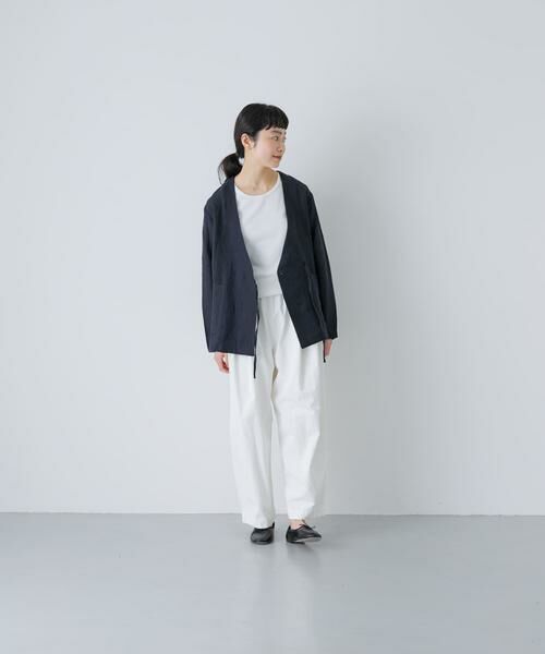 かぐれ / かぐれ ノーカラージャケット | リネンカシュクールカーディガンジャケット | 詳細2