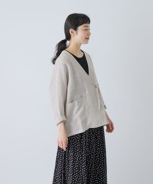 かぐれ / かぐれ ノーカラージャケット | リネンカシュクールカーディガンジャケット | 詳細19