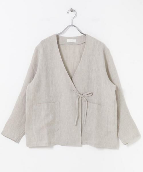 かぐれ / かぐれ ノーカラージャケット | リネンカシュクールカーディガンジャケット | 詳細22