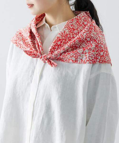 かぐれ / かぐれ バンダナ・スカーフ | リバティプリントスカーフ（レッド）