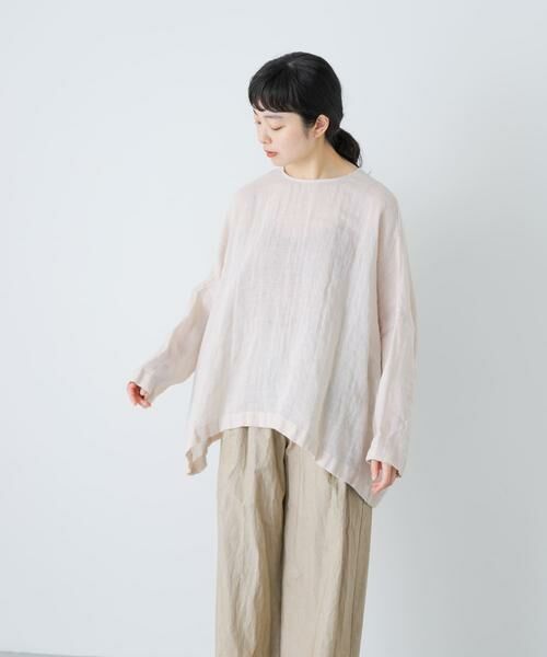 かぐれ / かぐれ シャツ・ブラウス | リネンボイルワイドプルオーバー | 詳細1