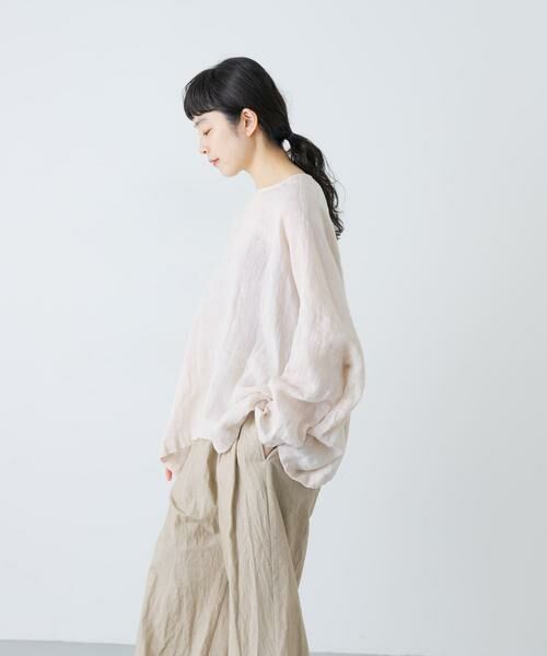 かぐれ / かぐれ シャツ・ブラウス | リネンボイルワイドプルオーバー | 詳細4