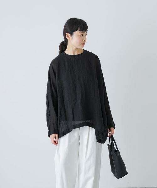 かぐれ / かぐれ シャツ・ブラウス | リネンボイルワイドプルオーバー | 詳細29