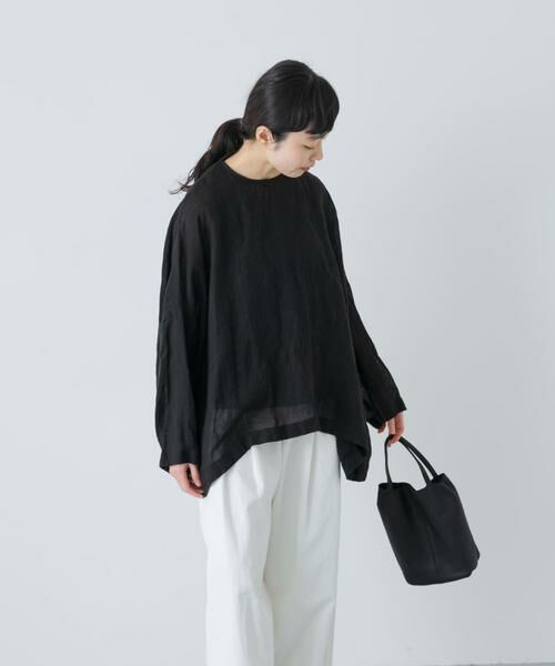 かぐれ / かぐれ シャツ・ブラウス | リネンボイルワイドプルオーバー | 詳細30