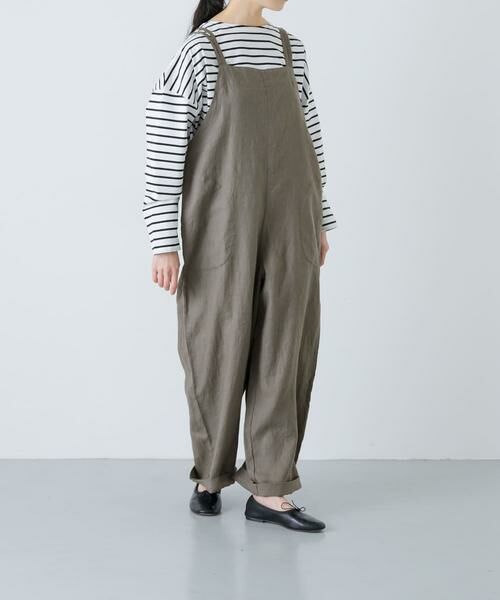 かぐれ / かぐれ サロペット・オールインワン | リネンサロペット（グレー系その他）