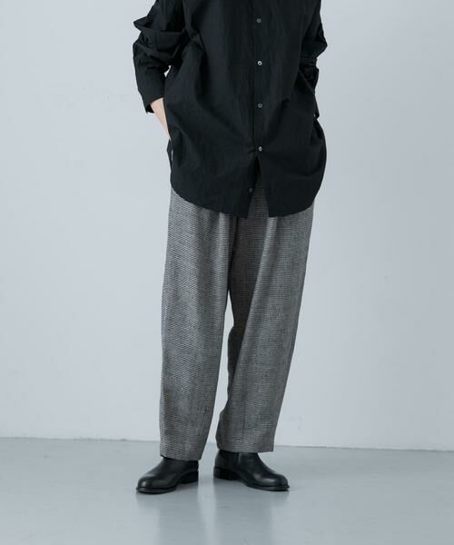 かぐれ / かぐれ ショート・ハーフ・半端丈パンツ | クロップドチェックパンツ（ブラック系その他）