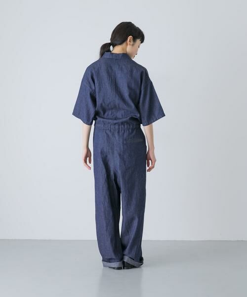 かぐれ / かぐれ サロペット・オールインワン | 綿麻デニムハーフスリーブオールインワン | 詳細10