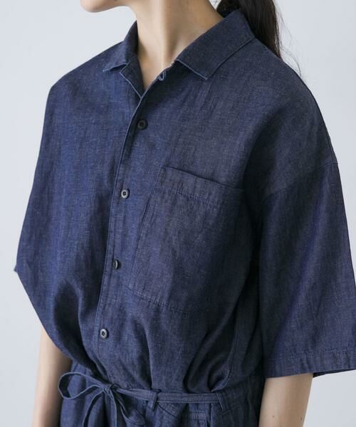 かぐれ / かぐれ サロペット・オールインワン | 綿麻デニムハーフスリーブオールインワン | 詳細11