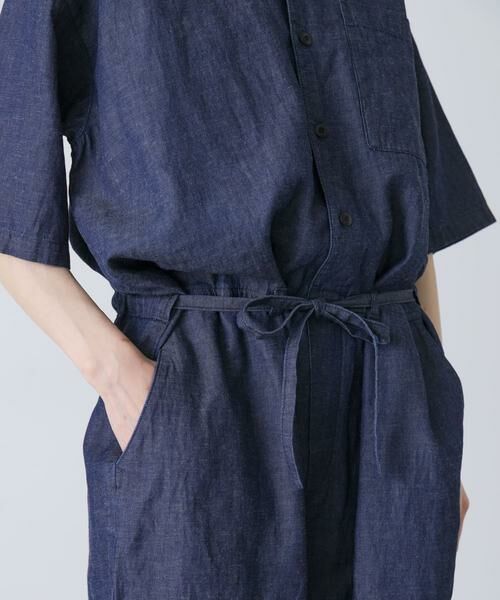 かぐれ / かぐれ サロペット・オールインワン | 綿麻デニムハーフスリーブオールインワン | 詳細12