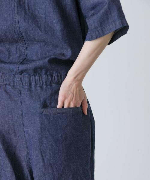 かぐれ / かぐれ サロペット・オールインワン | 綿麻デニムハーフスリーブオールインワン | 詳細13