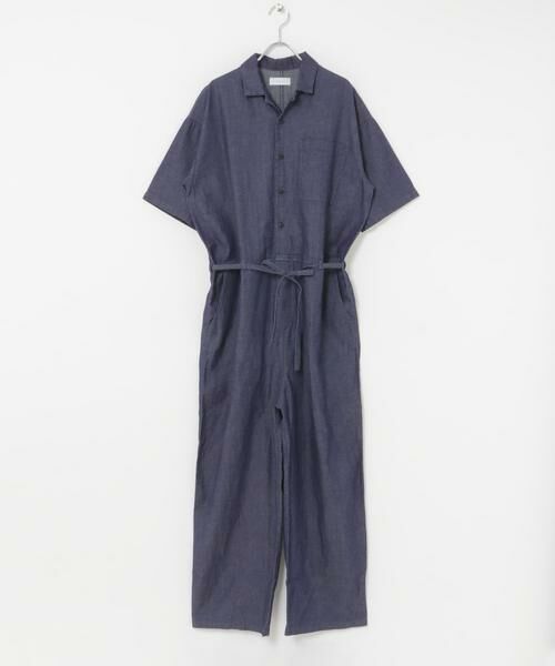 かぐれ / かぐれ サロペット・オールインワン | 綿麻デニムハーフスリーブオールインワン | 詳細14