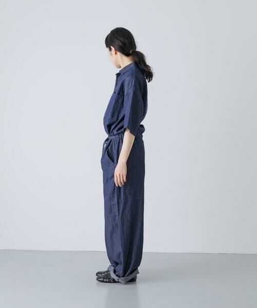 かぐれ / かぐれ サロペット・オールインワン | 綿麻デニムハーフスリーブオールインワン | 詳細9