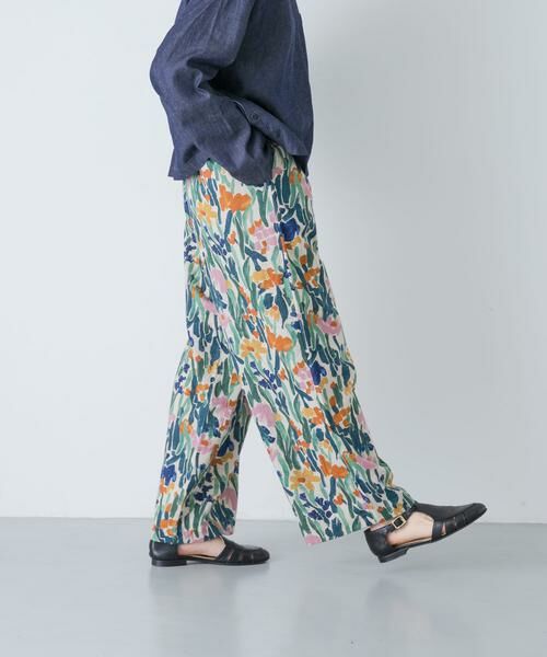 かぐれ / かぐれ その他パンツ | コットンリネンプリントイージーパンツ | 詳細4