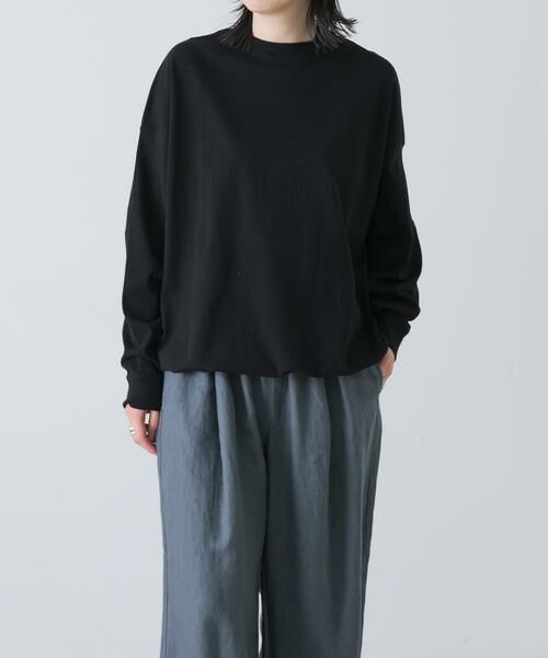 かぐれ / かぐれ Tシャツ | コットンドロストヘムカットソー（ブラック）